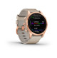 fēnix 7S Sapphire Solar - Rose Gold Titanium with Limestone Leather Band - 42mm - Sapphire Solar - 010-02539-35 - Garmin